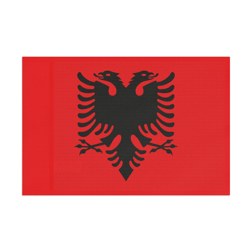 Albanian Double Eagle Flag - Red & Black Heritage Banner