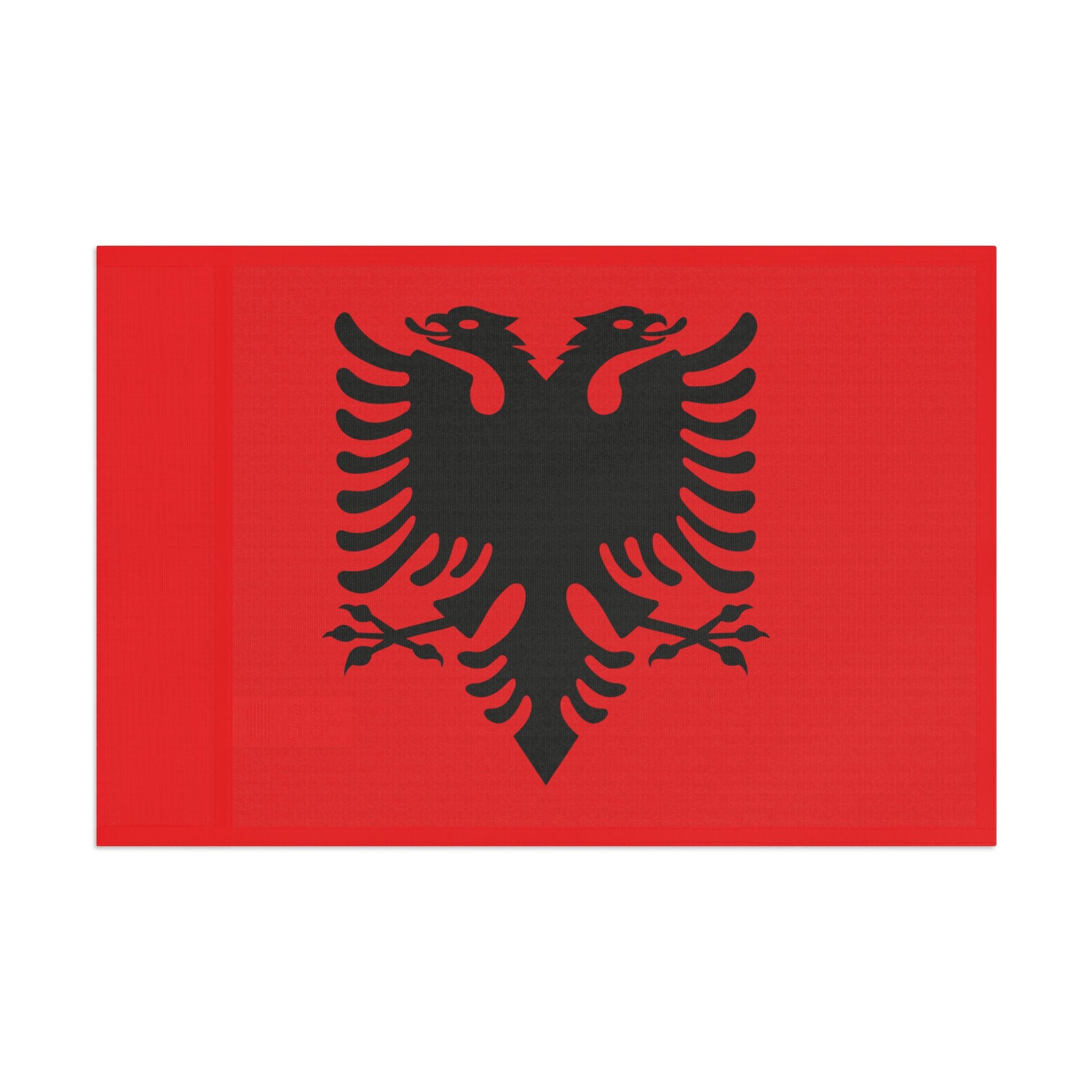 Albanian Double Eagle Flag - Red & Black Heritage Banner