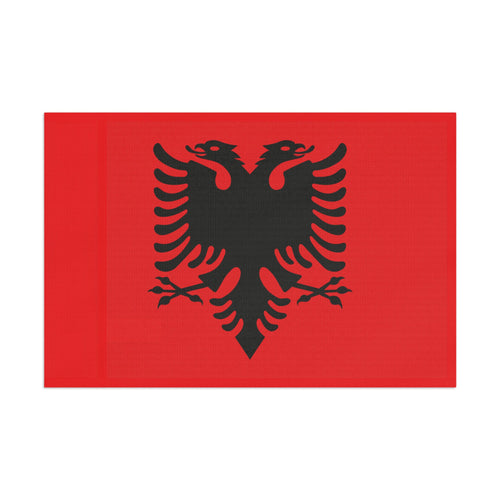 Albanian Double Eagle Flag - Red & Black Heritage Banner