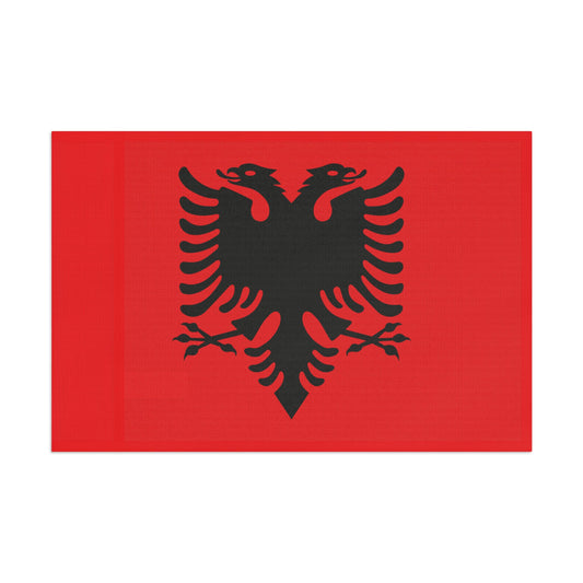 Albanian Double Eagle Flag - Red & Black Heritage Banner