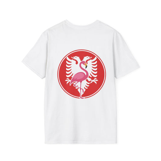 Flamingo Revolution Albania T-Shirt - Heritage Crest Tee