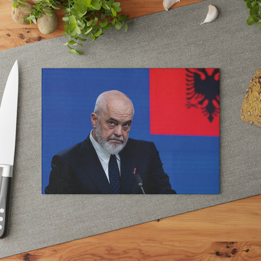 Edi Rama Glass Cutting Board