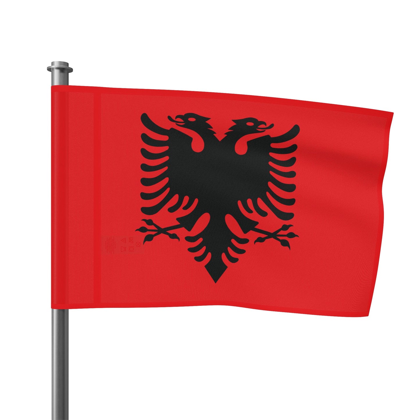 Albanian Double Eagle Flag - Red & Black Heritage Banner