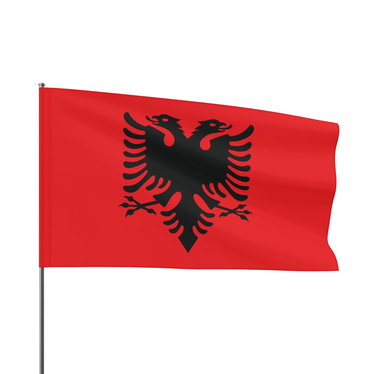 Albanian Double Eagle Flag - Red & Black Heritage Banner