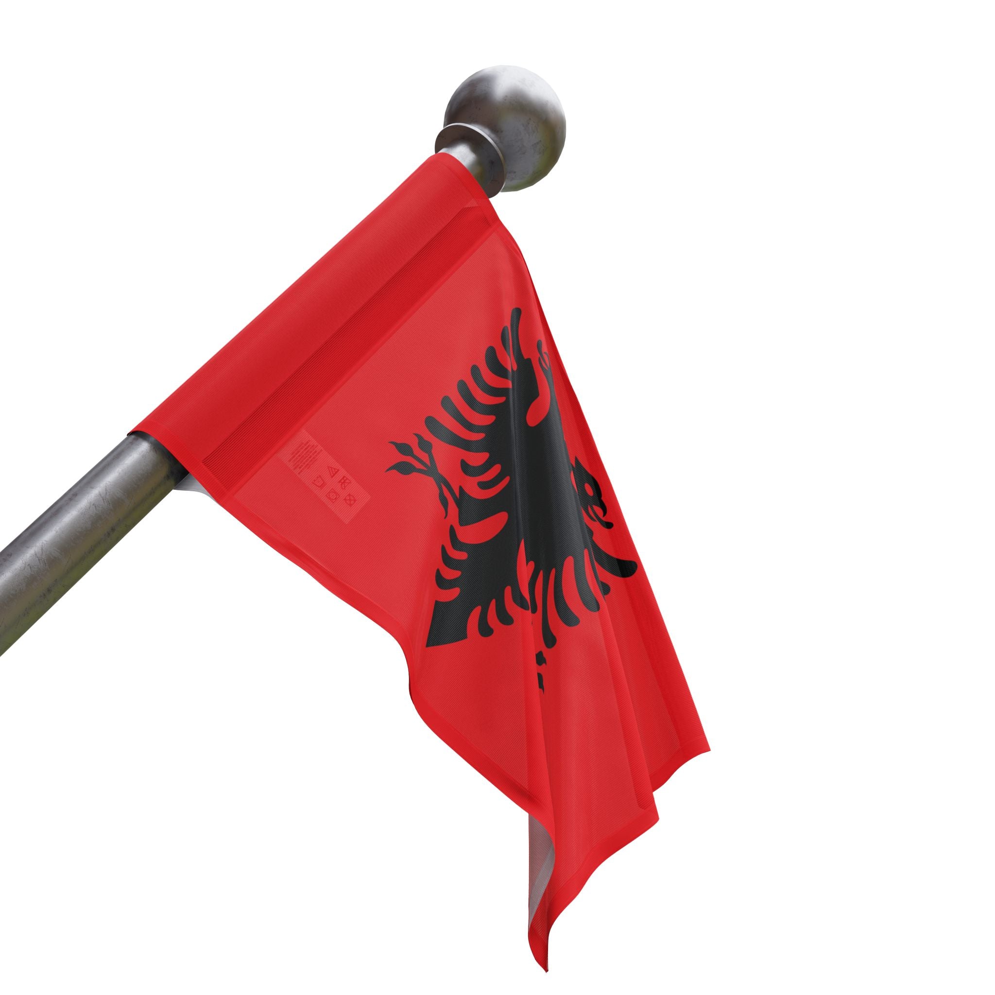 Albanian Double Eagle Flag - Red & Black Heritage Banner