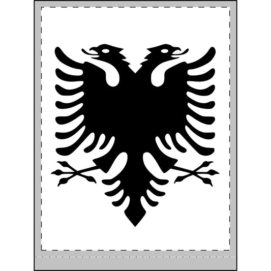 Albanian Double-Headed Eagle Night Light - Custom UV Shape Accent Lamp