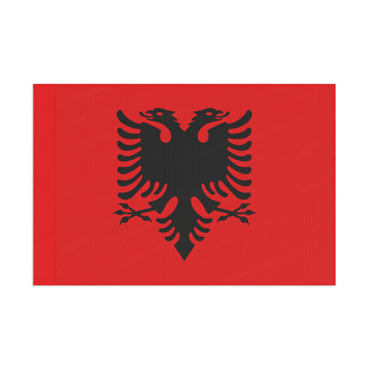 Albanian Double Eagle Flag - Red & Black Heritage Banner