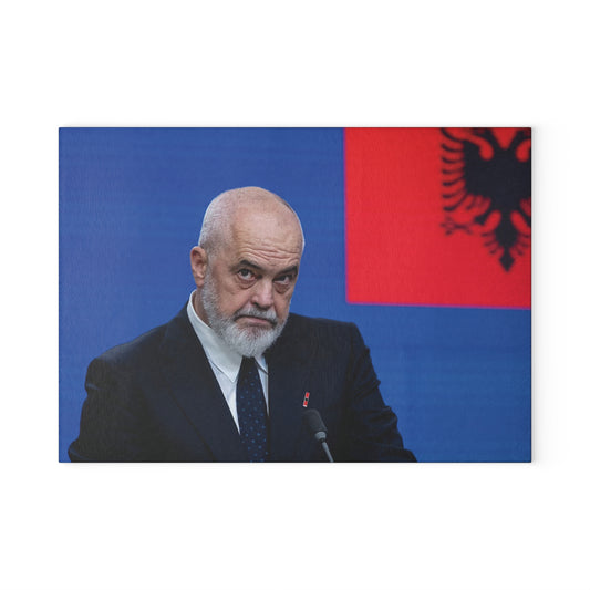 Edi Rama Glass Cutting Board