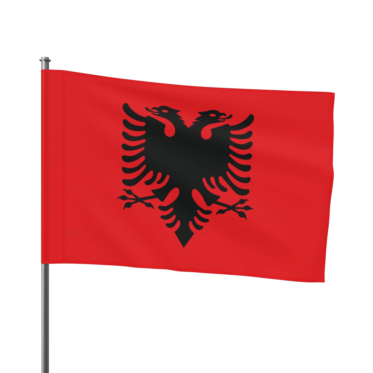 Albanian Double Eagle Flag - Red & Black Heritage Banner