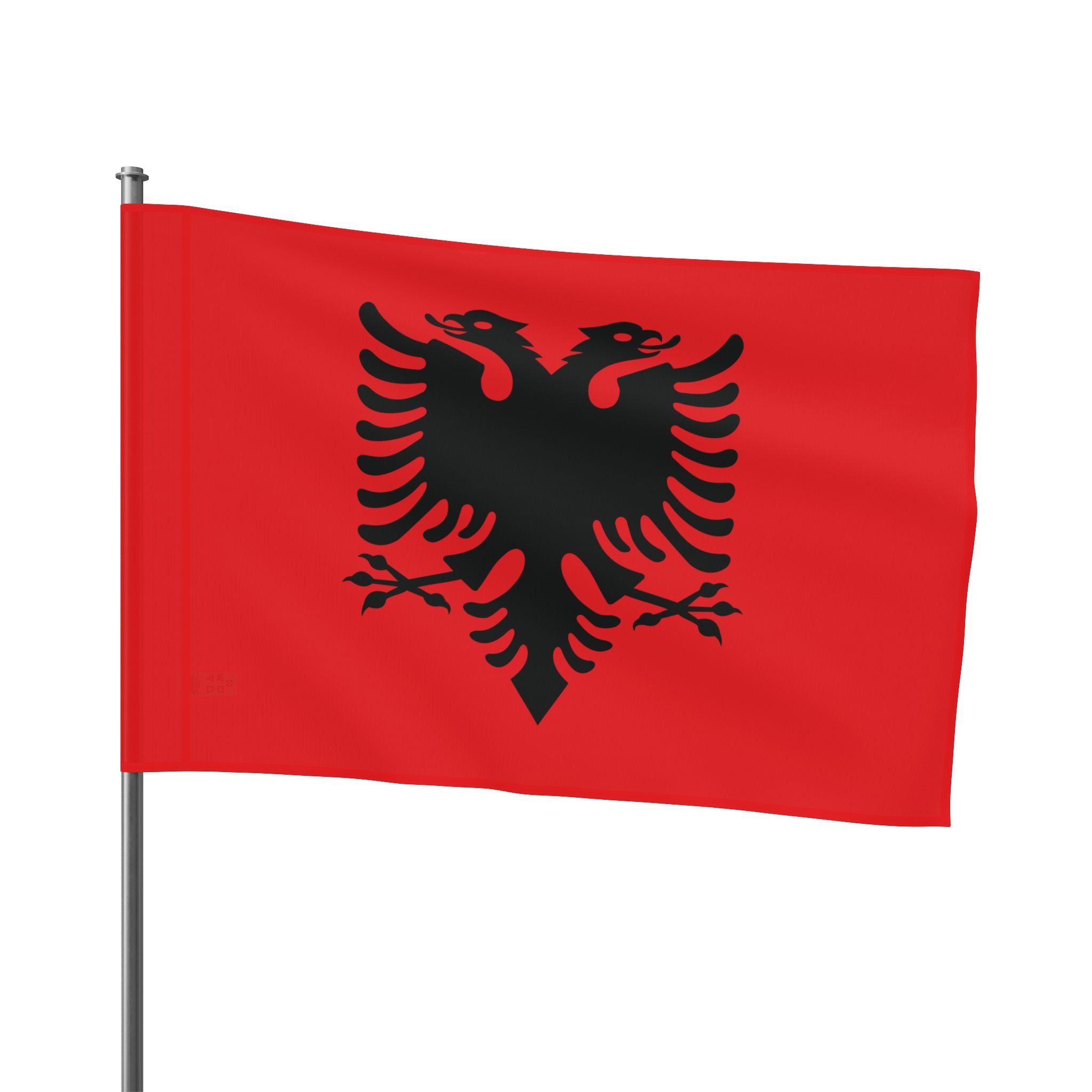 Albanian Double Eagle Flag - Red & Black Heritage Banner